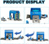 Police Station Playset Toy for Wooden Train Track, Creative City Scenes for Toddlers