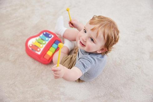 Kidoozie Happy Keys Music Maker, 2-in-1 Piano & Xylophone for 12 Months + Toddlers