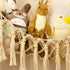 Stuffed Animal Toy Storage Hammock with LED Light, Macrame Jumbo Doll Corner Organizer for Kids Baby Nursery Decor