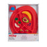 6 (Pack 2) Nuby Silicone Sure Grip Miracle Mat, Fits Most High Chairs, M+, Red