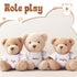 6 Pcs Sublimation Stuffed Bear Shirt Clothes - Fit 8-12 Inch Stuffed Animal Blank Plush Bear T-Shirts for DIY