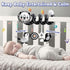 Baby Carseat Toy Black & White Rattle Spiral Hanging Activity Stroller Toy