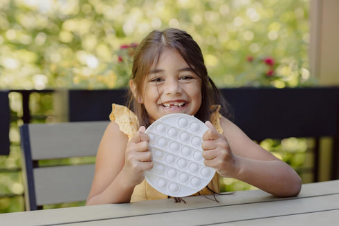 Chuckle & Roar - Pop It! Braille Tactile Sensory Fun Popping Game - Standard Braille Teaches Letters for Preschoolers