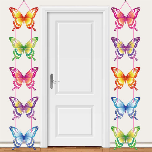 Butterfly Birthday Party Decorations, Supplies for Indoor Home, Outdoor Banner Porch Sign