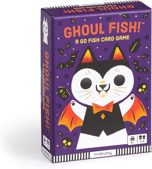 Mudpuppy Ghoul Fish! – A Spooky Ghost Cat Version of Classic Kids Go Fish Card Game