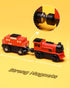 Set 2 3+ SainSmart Jr. Wooden Train Accessories, PCS Motorized Train for Toddlers with Magnetic Connection, Battery