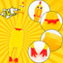 POPLAY 3 PCS Squeaky Rubber Chickens, Prank Novelty Toys for Dogs