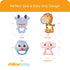 CHILLAX Teether Toys - Soothing Non-BPA Silicone Teethers for Babies 3+ Months, Easy-to-Grip, Dishwasher-Safe