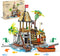 NERCISU Pirate Skull Island Building Toys with Pirate Ship, Skeleton, Prison, Cannon, Sailing
