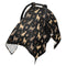 DOMIKING Leopard Cats Black Print Baby Car Seat Cover Breathable Infant Car Seat