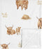 Sweet Jojo Designs Soft Baby Blanket (Boho Highland Cow) for Girls or