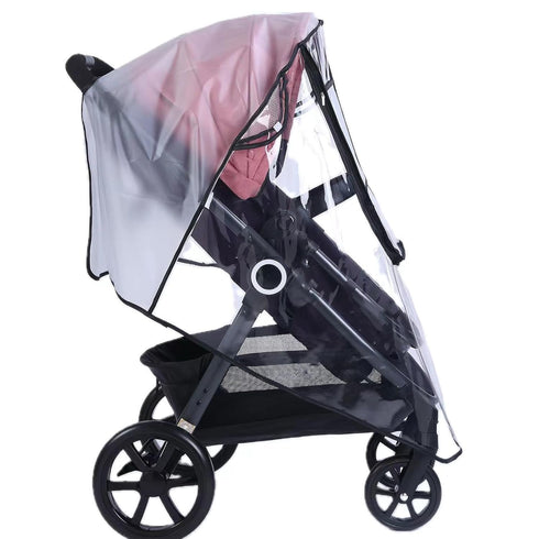 PandaEar Stroller Rain Cover, Universal Clear Baby Stroller Accessory for Windproof and Waterproof Travel