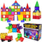 Desire Deluxe Magnetic Tiles Building Blocks Toy - STEM Educational Magnet Set for Kids, 57PC