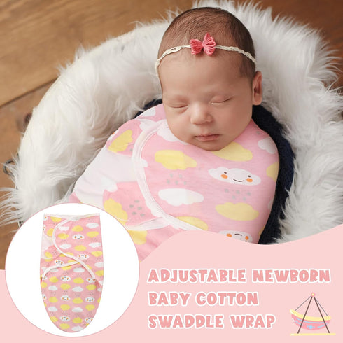 4 Pcs Preemie Baby Swaddle - Adjustable Swaddle Blanket Preemie Size Newborn Cotton Swaddle Blanket for Boys Girls