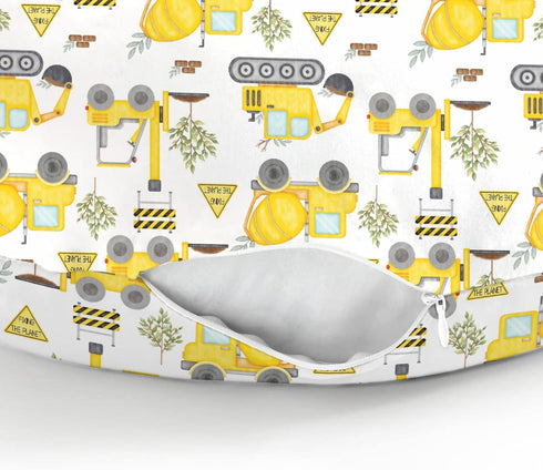 Construction Trucks Planting Baby Nursing Pillow Covers for Boy Girl Construction Digger Tractor Builder Trees Nursing