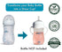 Straw Cup Conversion Kit for Philips Avent Natural Baby Bottles, 2-Count Food Grade Silicone Straw Nipples and Handles