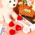 Jerify 8 Pcs Valentine's Day Voice Recorder for Stuffed Animal, 40 Second Heart Shape Audio Device