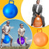 Lewtemi 3 Pcs 29 Inch Bouncing Ball with Handle - Outdoors Hopper Ball Jumping Ball with Air Pump for Exercise