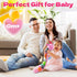 HEMRLY 0-6 Tummy 0-3-6-12 Baby Gifts Toys, Sensory Toy Months, Musical Stuffed Caterpillar Plush with Soft Teether