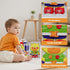 1-3 2-4Musical 12-18 1 HYES Montessori Busy Board for Toddlers Toy for Month Age, Early Educational Learning Birthday