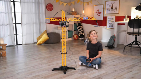 Dickie Toys 40" Giant Crane Playset in Yellow for Kids