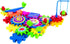 Gear Building Toy Set with 81 Interlocking Learning Blocks, Motorized Spinning Gears Playground Edition
