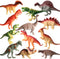 12Pack Educational Realistic Dinosaur Figure Toys, 6'' to 7" Large Size Playset Gift for Kids, Boys, and Girls