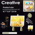 WULOBOOI Set, 14+ Mini Flowers Picture Frame Building Desk Decor Block Easel for Message Stickers and Painting Photo