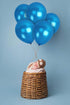 Treasures Gifted 100 Pack Metallic Royal Blue Balloons - 12 Inch Pearlized Dark Blue Latex Balloons
