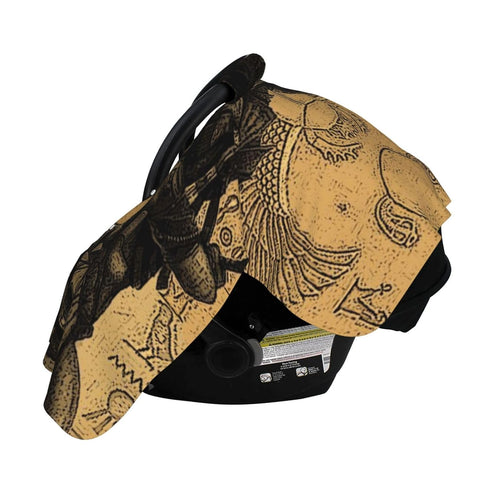 Zhbvncp Egypt Anubis Baby Car Seat Cover & Breastfeeding Nursing Cover - Breathable Stretch Fabric Multi-Use Nursing