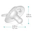 1 0 6 (Pack 6) Evenflo Feeding Balance Plus Stage Cylindrical Baby, Newborn and Infant Pacifier - Developed