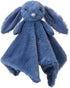 Apricot Lamb Stuffed Animals, Navy Blue Bunny Rabbit Security Blanket, Plush Baby Lovey for Nursery