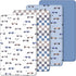 SmoothNovelty 4 Pack Race Car Crib Fitted Sheet for Boys Girls -