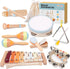 Baby Musical Instruments Set - Montessori Wooden 18 Month Old Baby Musical
