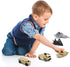 12 PCS Military Plastic Army Men Vehicles Toy Playset, Includes Stealth Bomber, Tanks, Helicopter