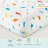 Wildkin 100% Cotton Fitted Crib Sheet, Soft & Breathable - Jurassic Dinosaurs