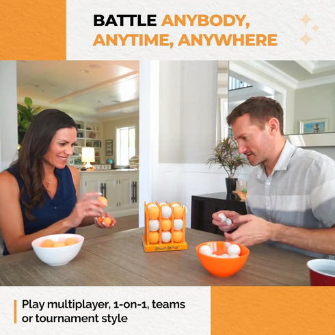 Game Set (Marbled Edition) Multiplayer Fun Games for Kids & Adults - Bounce Ball Games with Multiple Battle Styles