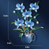 iixeal Set 567pcs Blue Orchid Flower Building for Adults, Coffee Cup Orchid Botanical Collection Plant Building Kit
