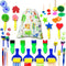 Art & Craft Mini Flower Sponge Brush Set - Fun DIY Painting Drawing Tools for Early Learning