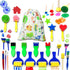 Art & Craft Mini Flower Sponge Brush Set - Fun DIY Painting Drawing Tools for Early Learning