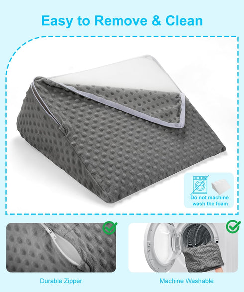 Tummy Nursing Reflux Prop for Infant,Baby Colic & Gas Relief,Memory Foam Nursery Support for Newborns Washable
