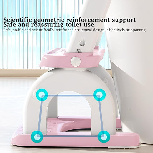 WAAYAA 2 1 in Potty Training Seat with Ladder for Toddler, Upgraded Adjustable Height Potty Training Toilet Splash