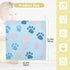 Flradish 3 Pack Set 12 12 Inches Baby Washcloths Pure Cotton Highly Absorbent and Soft Dog Paw Print Baby Towels