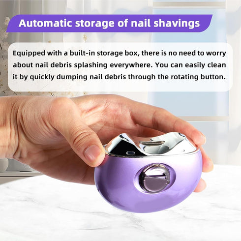 Generic Trimmer 3-Speed Trimmer, Trimmer Electric Nail Clipper - Rechargeable Automatic Fingernail and File, LCD