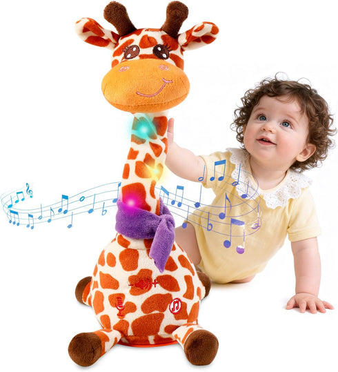 Dancing Giraffe Toy Stuffed Animal Baby Toys Singing Song Toddlers Toy Repeats