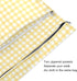Gravopti Set 2, Yellow Gingham Wet Dry Bags of Reusable Waterproof Organizer with Zipper Pockets for Baby Diapers