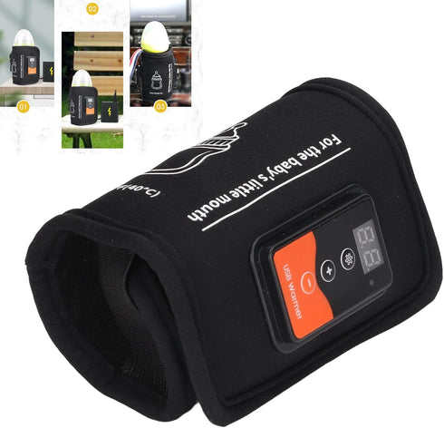 Portable USB-C Baby Bottle Warmer with Insulated Heating for Home & Car
