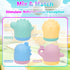 13 Pcs Baby Bath Toys, Silicone Mold Free Squeezable Dinosaurs with Storage Bag, No Hole Sensory Ocean Animal Suction