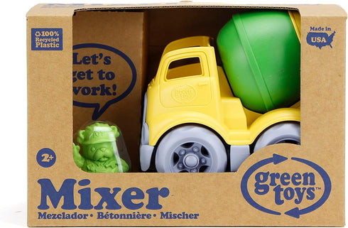 Green Toys Airplane Blue and Mixer Construction Truck Set