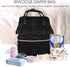 Mosytuky Backpack Pack Diaper Bag For Women, Laundry Wash Dry And Fold Sign,Open Daily Waterproof Multifunction Travel